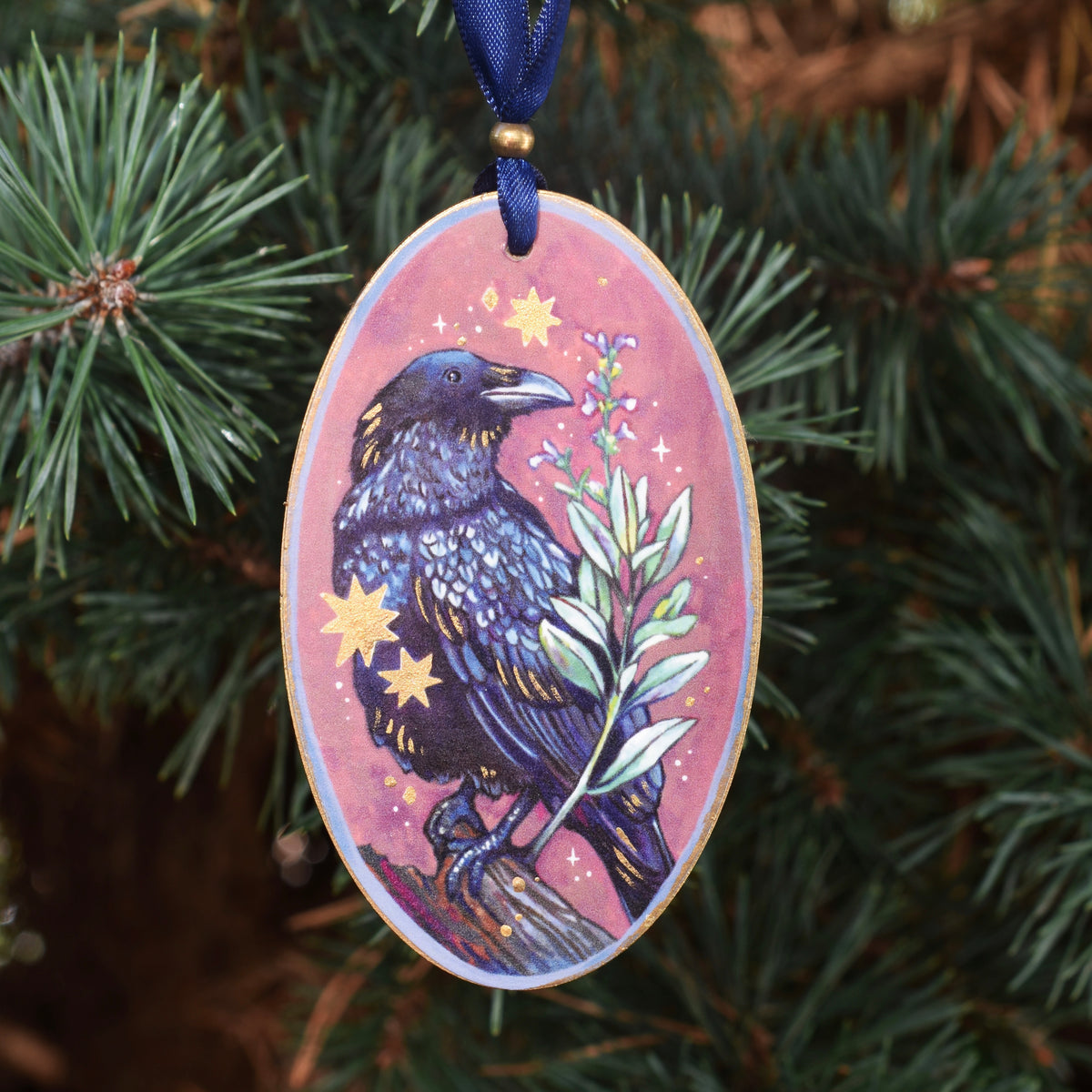 Crow Familiar Ornament