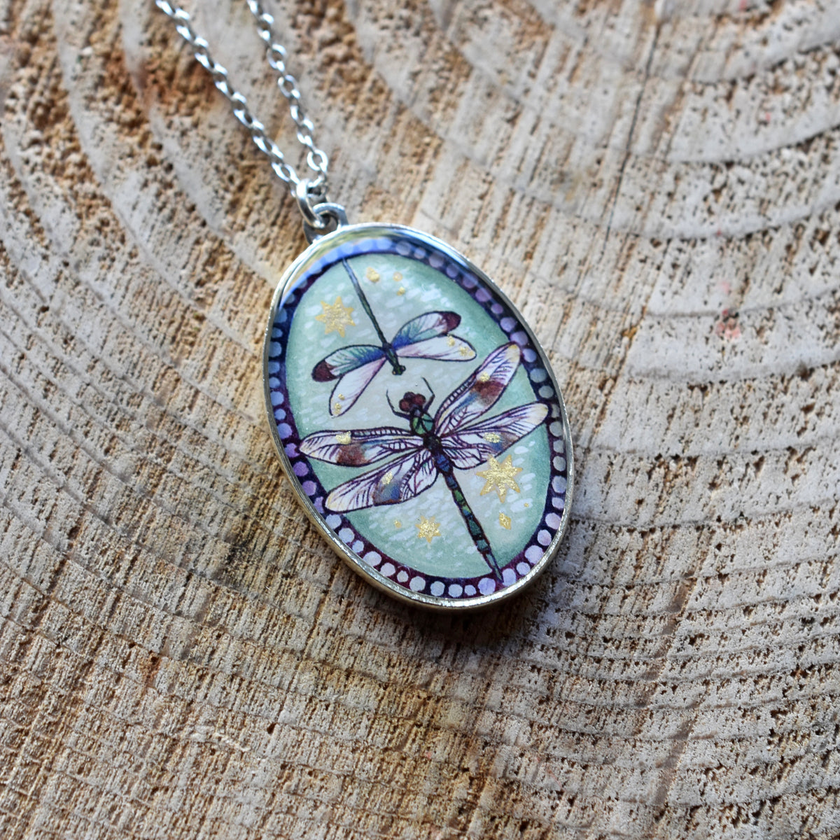 Dragon and Damsel Necklace
