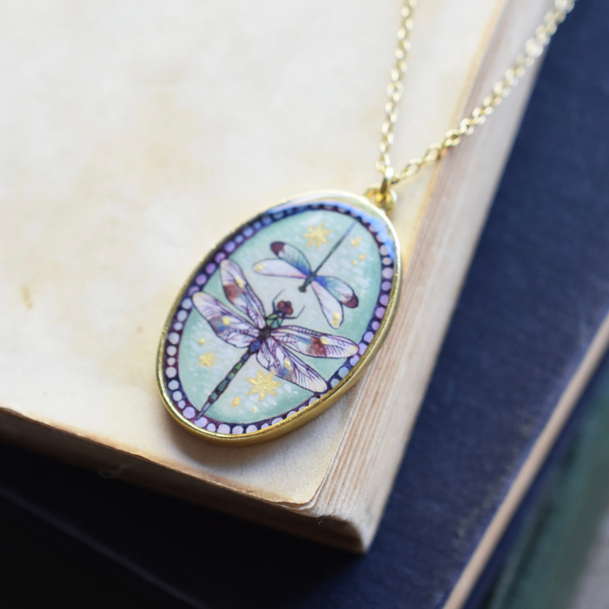 Dragon and Damsel Necklace