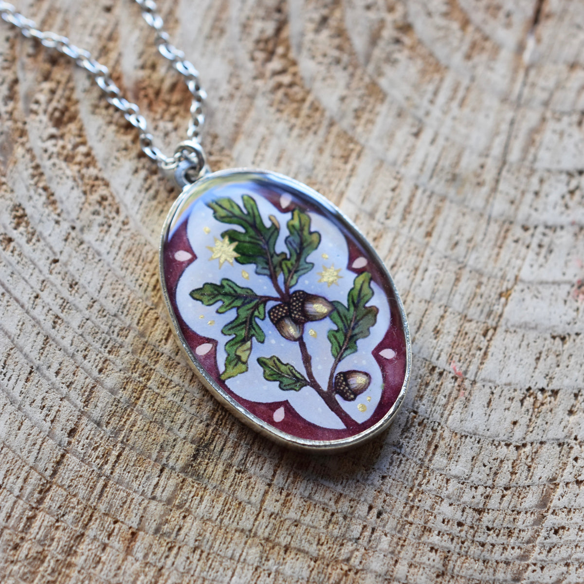 Oak Branch Necklace