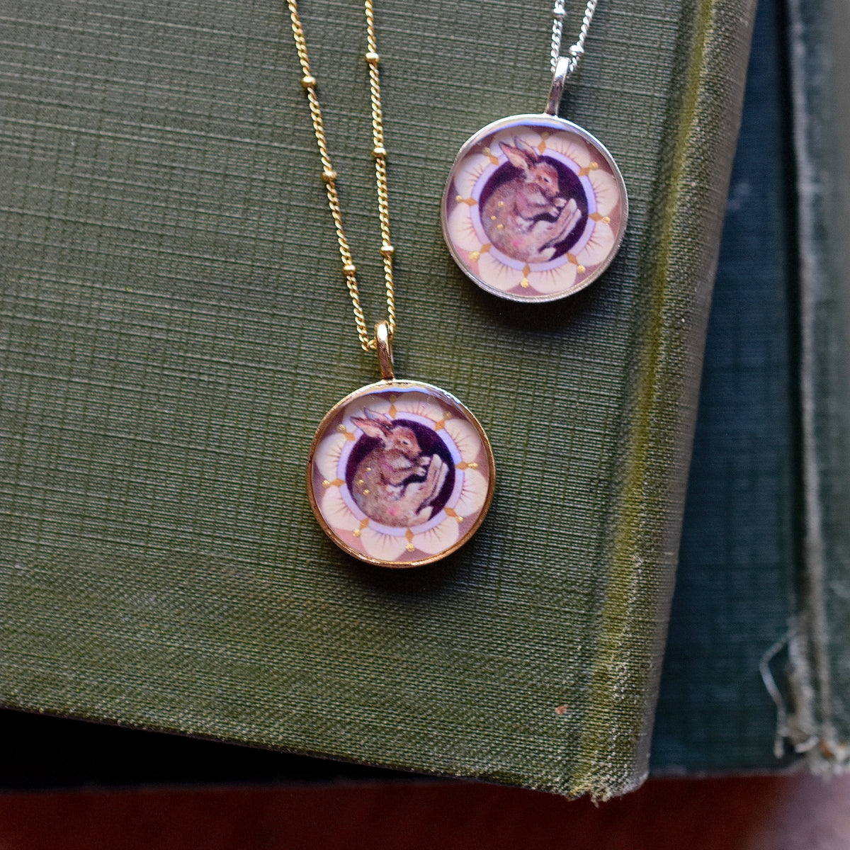 Sleeping Rabbit Necklace