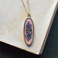 Weaving Through Violets Necklace