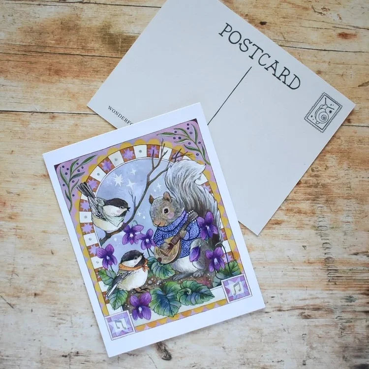 Violets Postcard