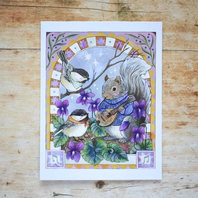 Violets Postcard